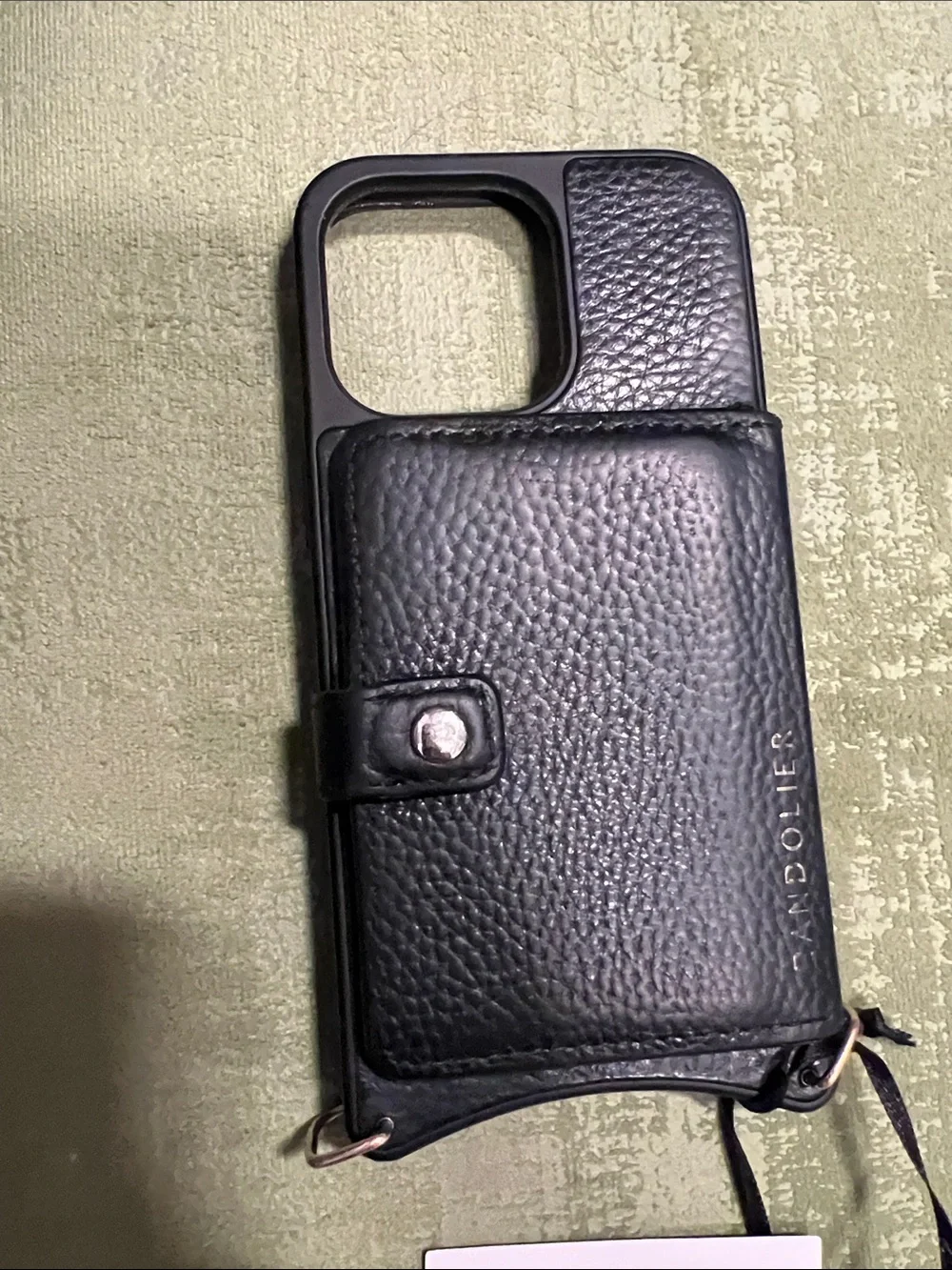 Apple Black Leather Folio Wallet Case for iPhone 13 Pro